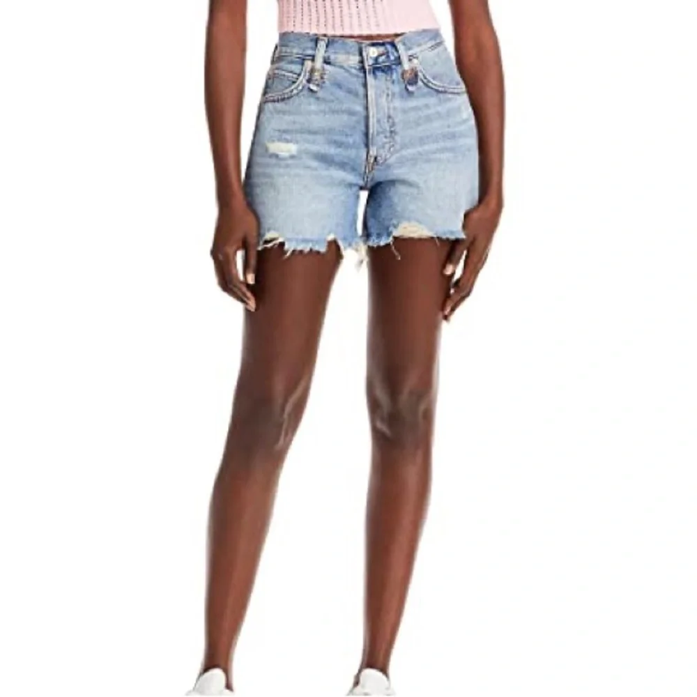 Free People “We The Free” Makai Cut‎ offs- High-Rise Distressed Denim Shorts